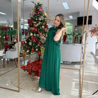 Vestido Midi Fluido Com Babados Carlota Costa Ref 16361 - imagem 3