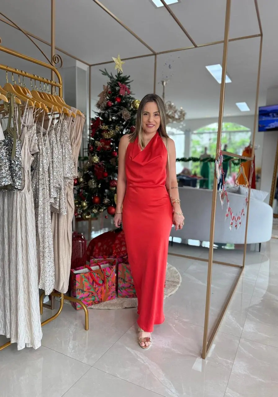 Vestido Gola Degage Carlota Costa Ref 14978