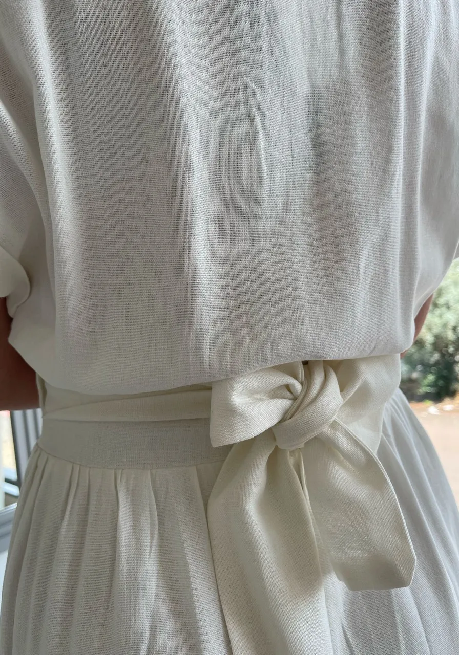 Vestido Carlota Costa Bordado