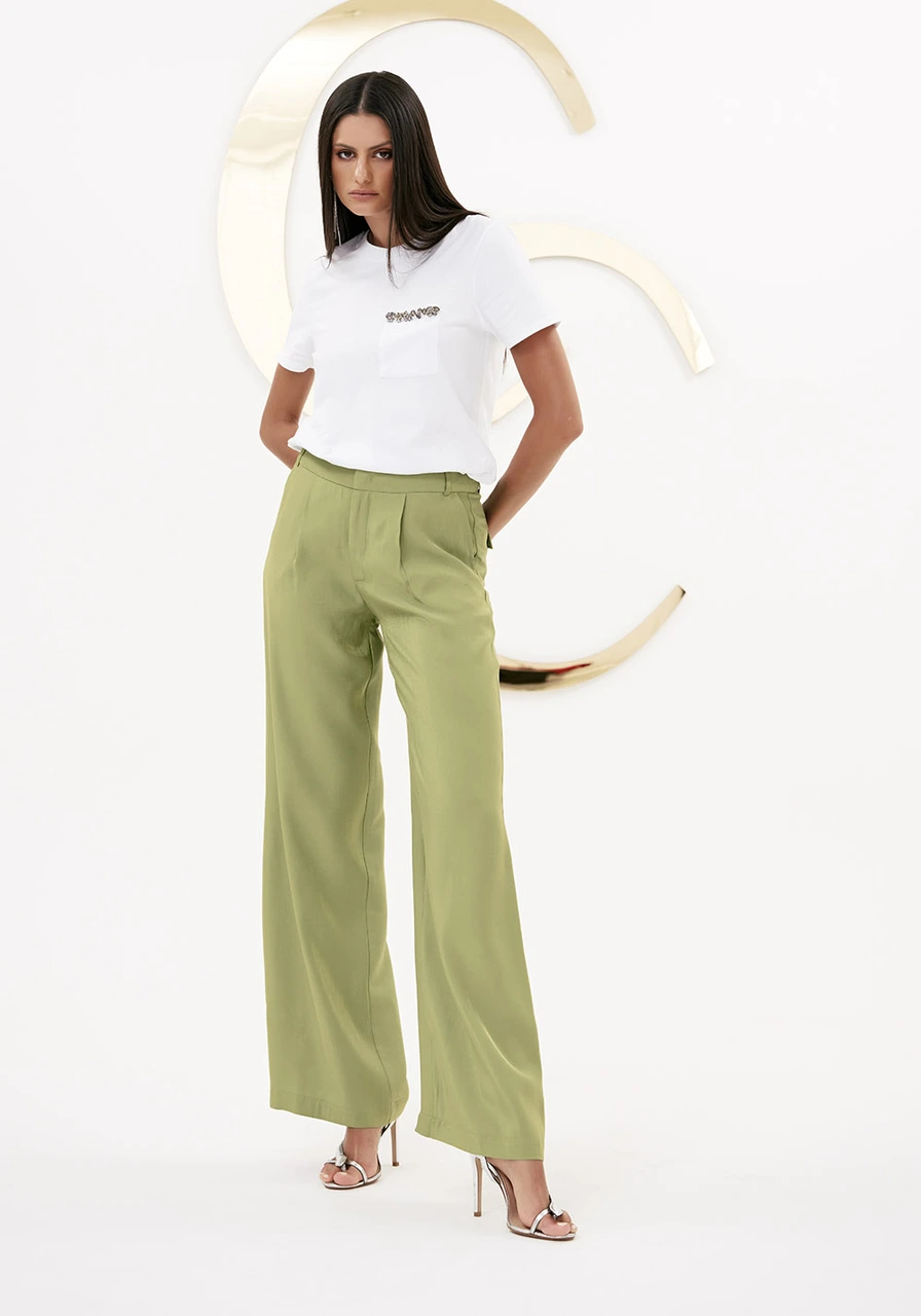 Camiseta Com Pedrarias Branco