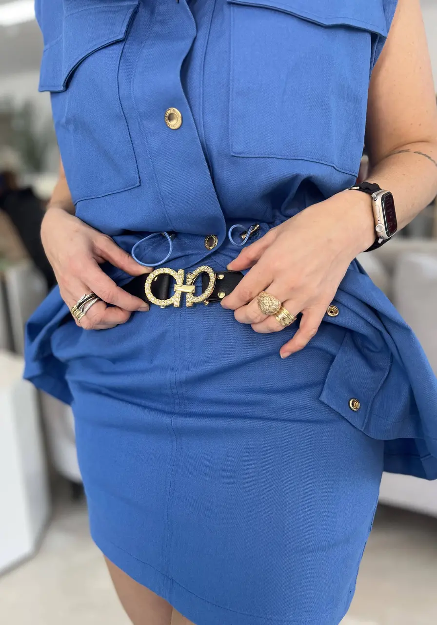 Conjunto Colete e Saia Alfaiataria 