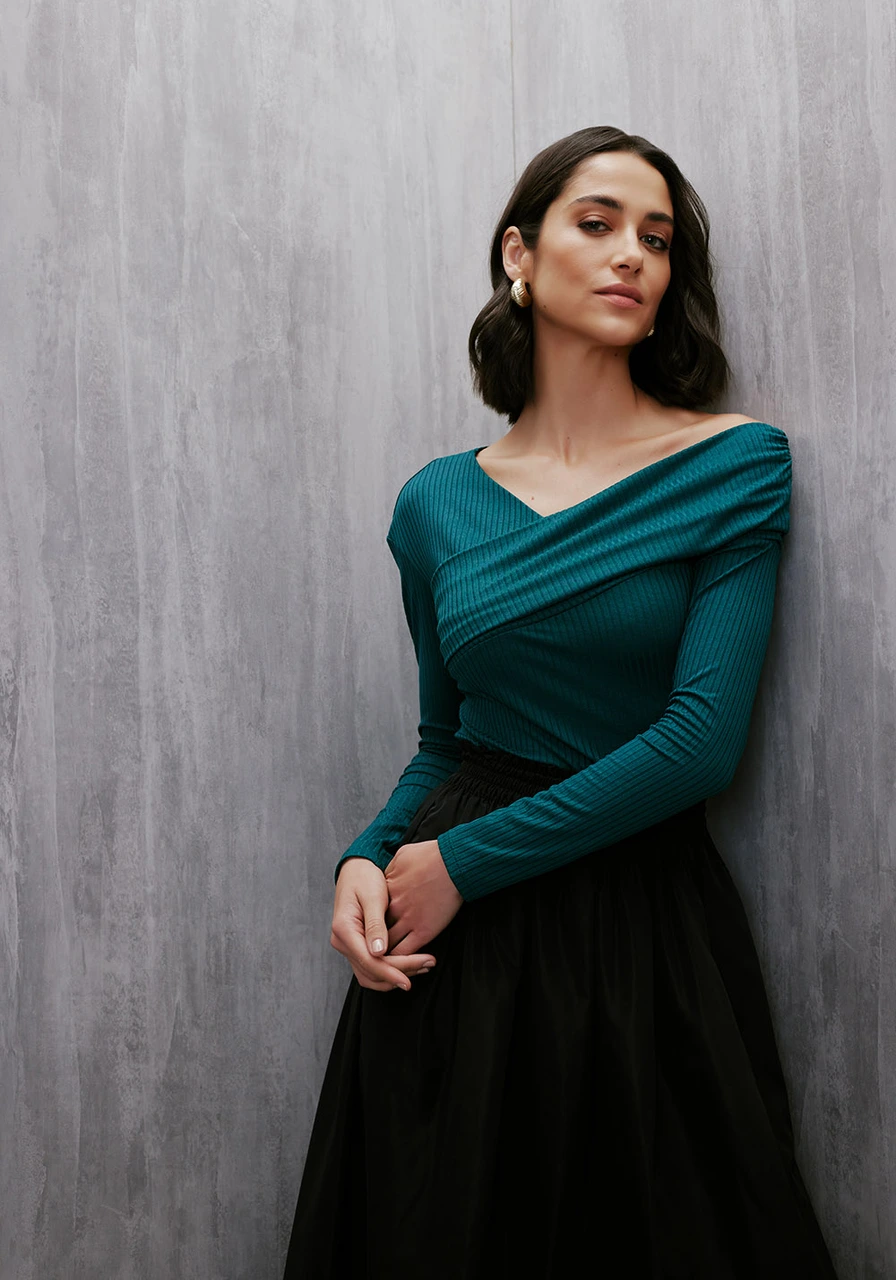 Blusa Carlota Costa Com Sobreposição 