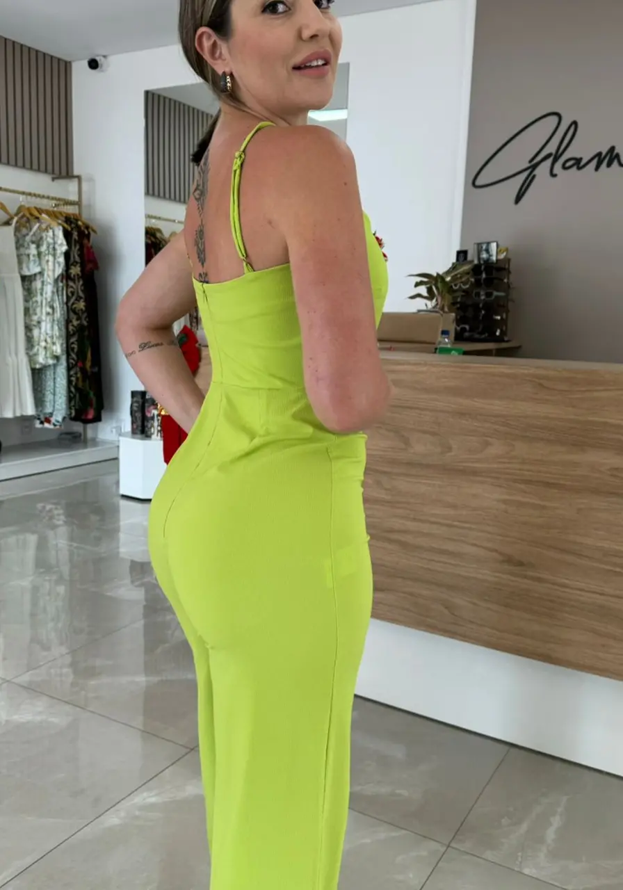 Macacão Longo com Alças Carlota Costa 