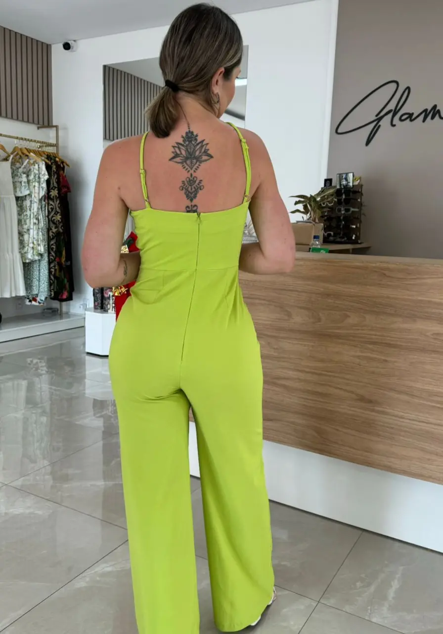 Macacão Longo com Alças Carlota Costa 