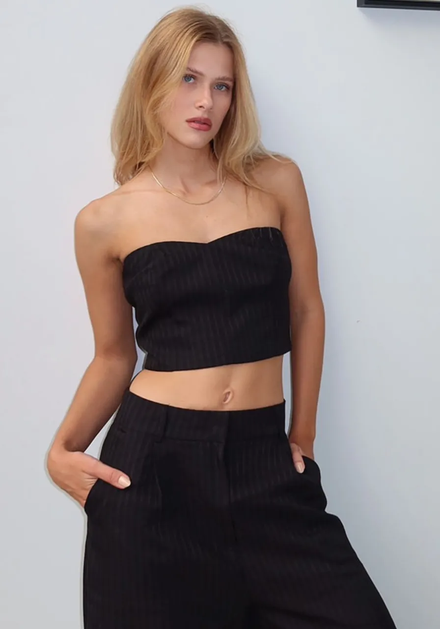 Corset Alfaiataria com Renda Carlota Costa 