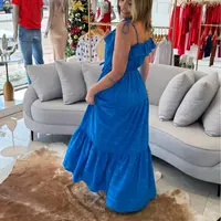 Vestido Longo com Marias e Babados Carlota Costa  - imagem 3
