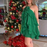 Vestido Curto Babados Carlota Costa Ref 16175 - imagem 2
