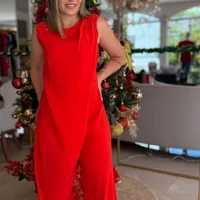 Macacão Longo Transpasse Carlota Costa Ref 14526  - imagem 2