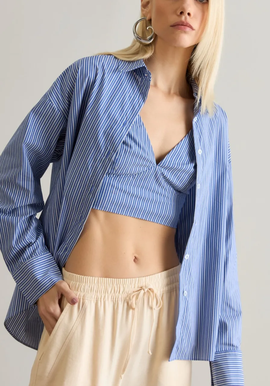 Camisa com mangas longas com top Carlota Costa Ref 13390