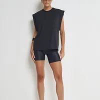 Camiseta Muscle Com Aplicação Preto - imagem 1