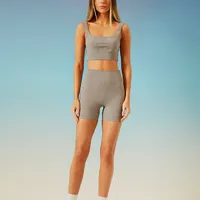 Conjunto Top E Bermuda Sport Style Cinza - imagem 3