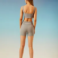 Conjunto Top E Bermuda Sport Style Cinza - imagem 4