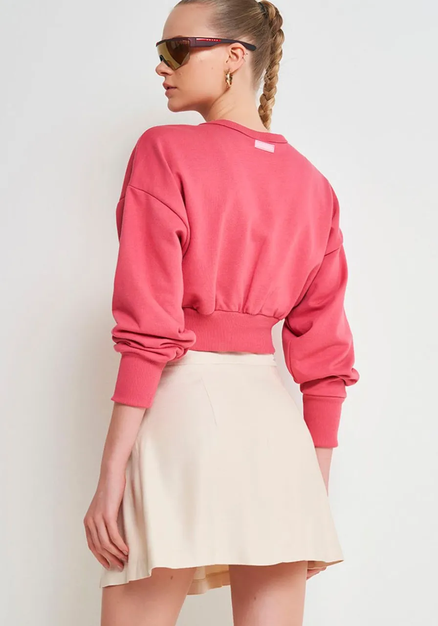 Blusão Moletom Corset Sport Rosa