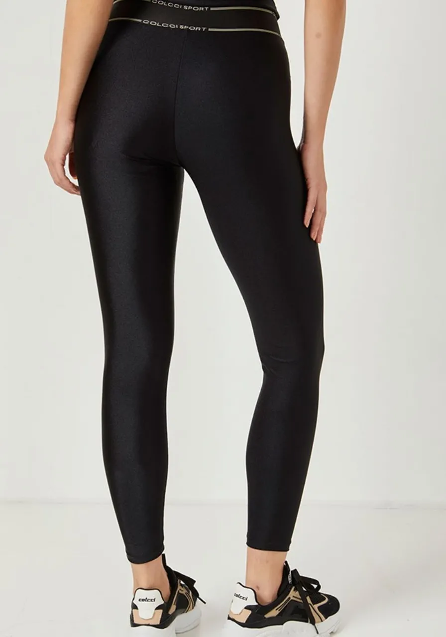 Calça Legging Acetinado Black Colcci