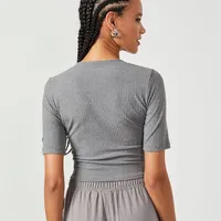 Blusa Canelada com Transpasse Colcci - imagem 1