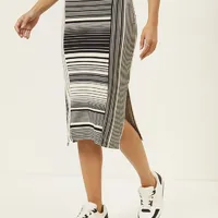 Saia Midi Canelada Listrada Sport Colcci - imagem 1