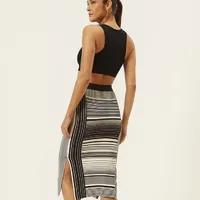 Saia Midi Canelada Listrada Sport Colcci - imagem 2
