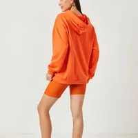 Blusão Moletom Alongado Sport Laranja - imagem 1