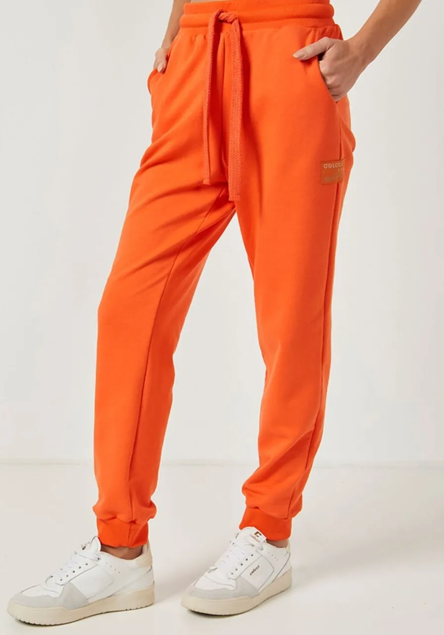 Calça Moletom Cadarço Sports Laranja 
