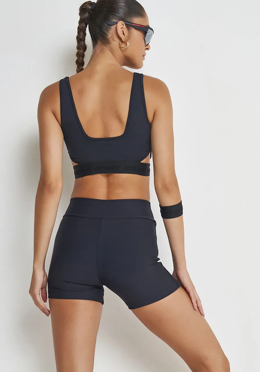 Conjunto Top E Bermuda Sport Perfect Black