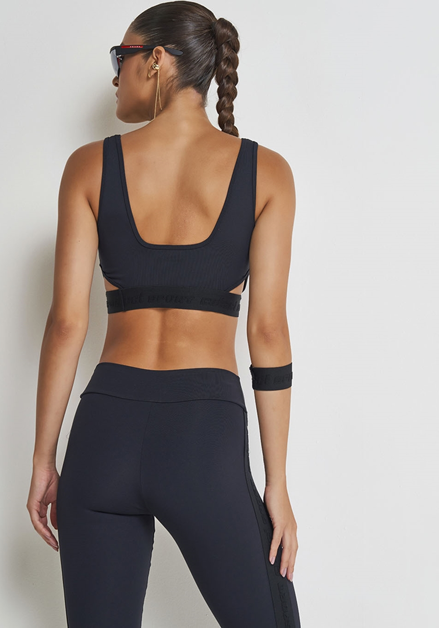 Conjunto Top E Calça Legging Sport Perfect Black Colcci