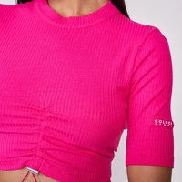 Blusa Canelada Detalhe Franzido Ajustável - imagem 2