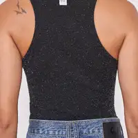 Regata Metalizada Preto Colcci - imagem 1