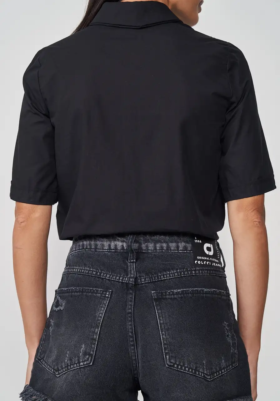 Camisa Alfaiataria Manga Curta Colcci