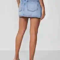 Saia Jeans Curta Cós Duplo Colcci - imagem 3