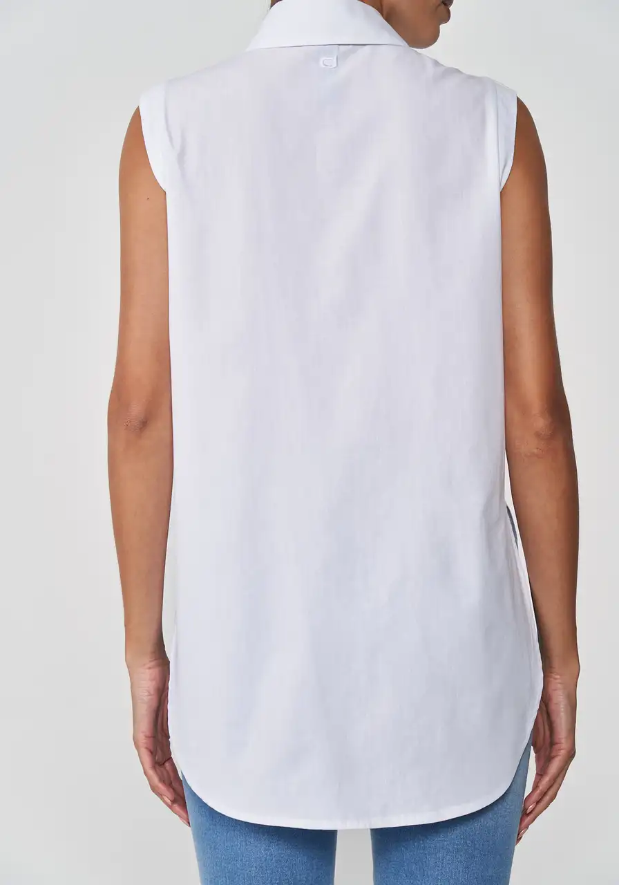 Camisa Alfaiataria Sem Mangas Colcci