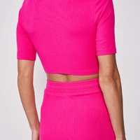 Blusa Canelada Detalhe Franzido Ajustável - imagem 1