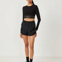 Blusa Cropped Mangas Longas Preto Colcci - imagem 2