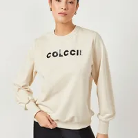 Blusão Moletom Bege Colcci - imagem 1