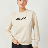 Blusão Moletom Bege Colcci - imagem 1