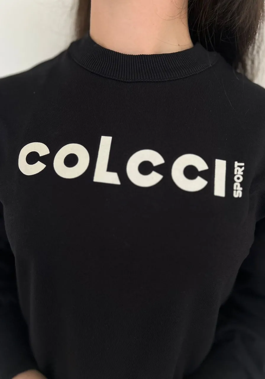 Blusão Moletom Preto Colcci