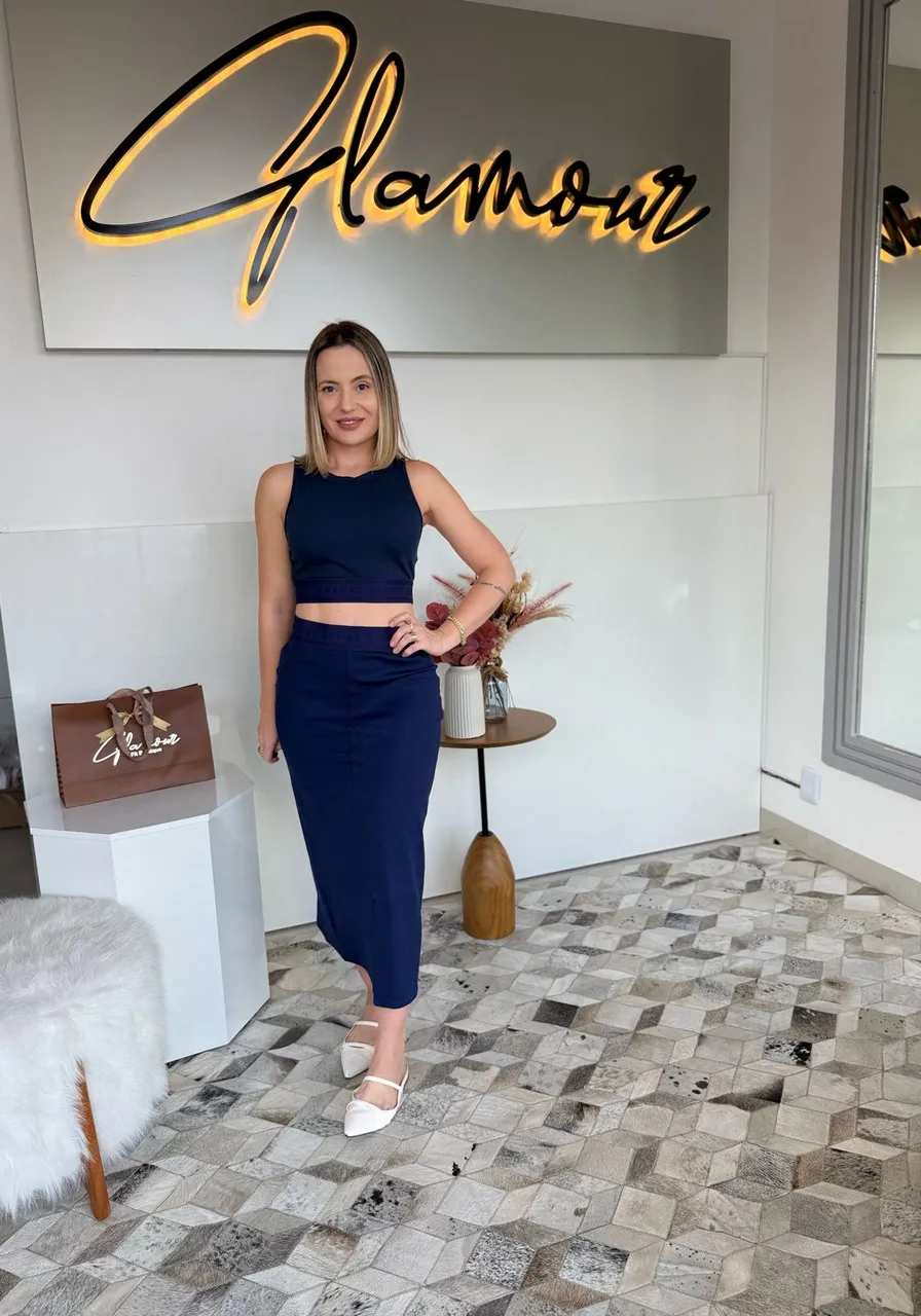 Top Colcci Azul Darkness Ref 13874