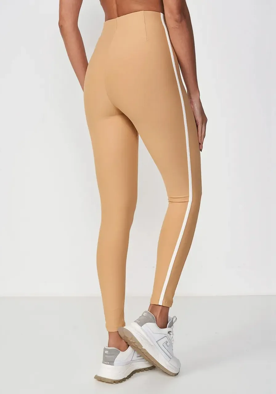 Conjunto Top E Calça Legging Bege Colcci Ref 14474