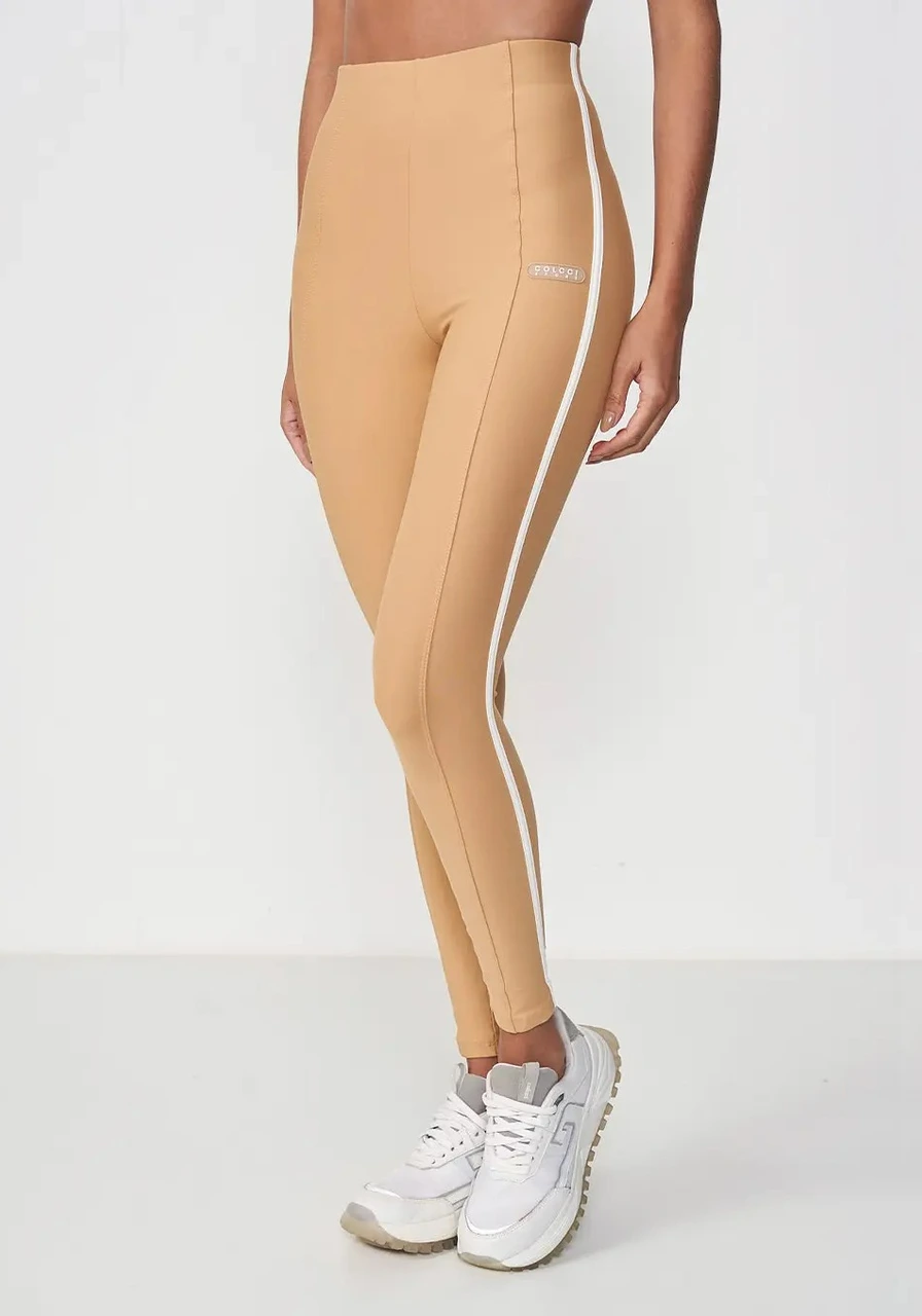 Conjunto Top E Calça Legging Bege Colcci Ref 14474
