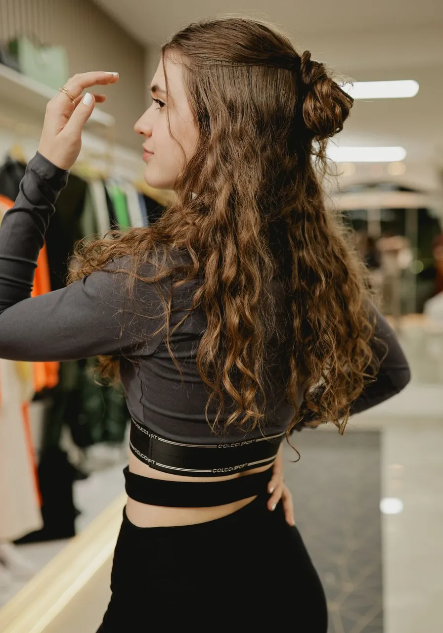 Blusa Cropped Mangas Longas Colcci Cinza 