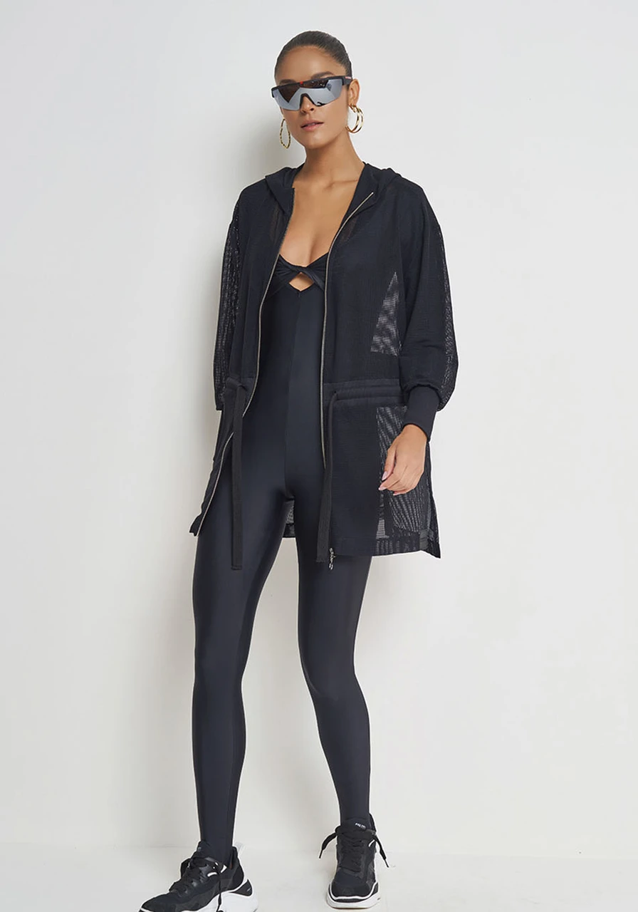 Macacão Longo Preto Colcci