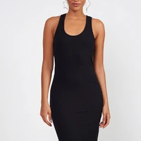 Vestido Slim Canelado Preto Colcci - imagem 2