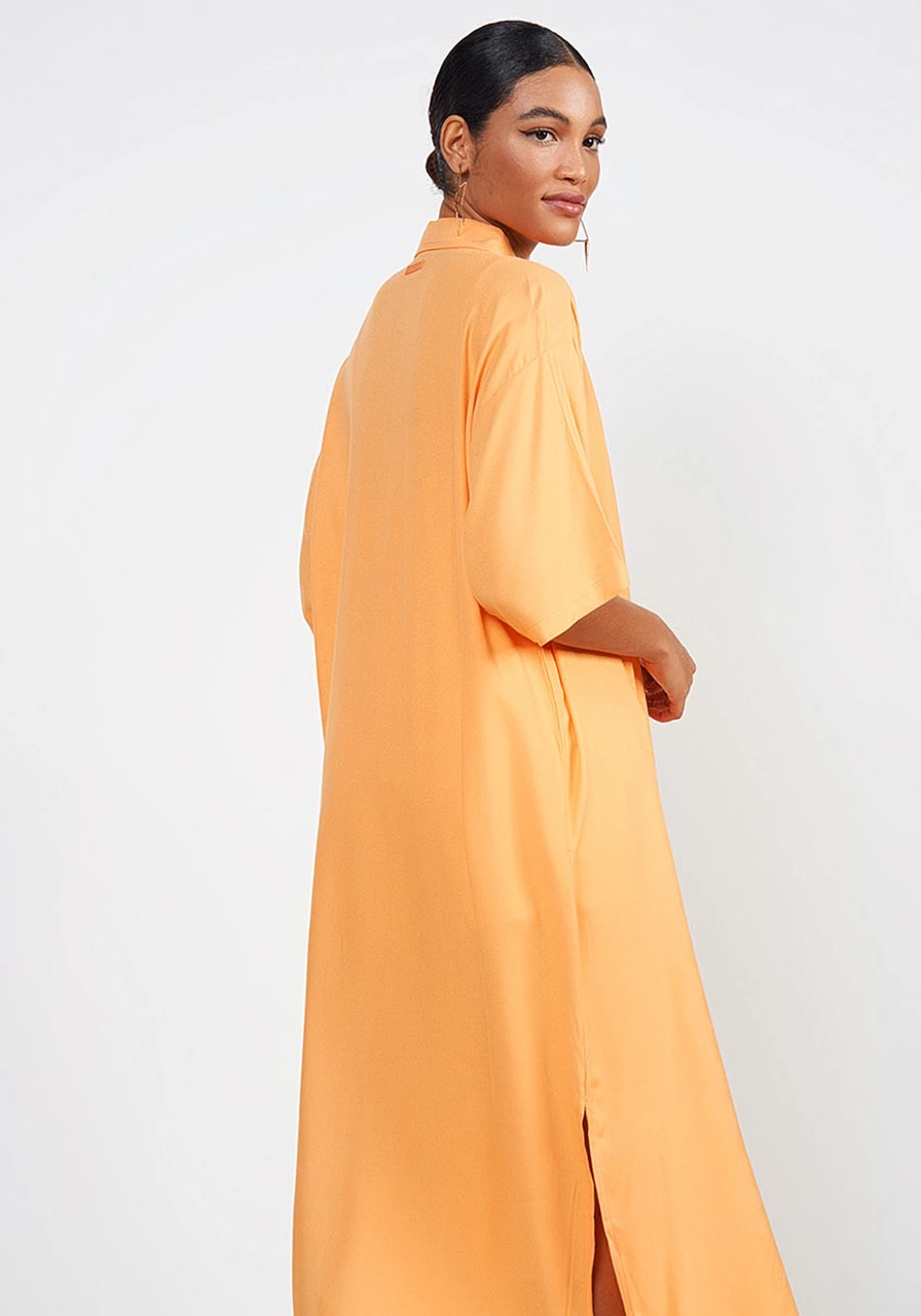 Camisa Alongada Laranja Colcci