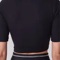 Blusa Canelada Preto Colcci Sport  - imagem 1