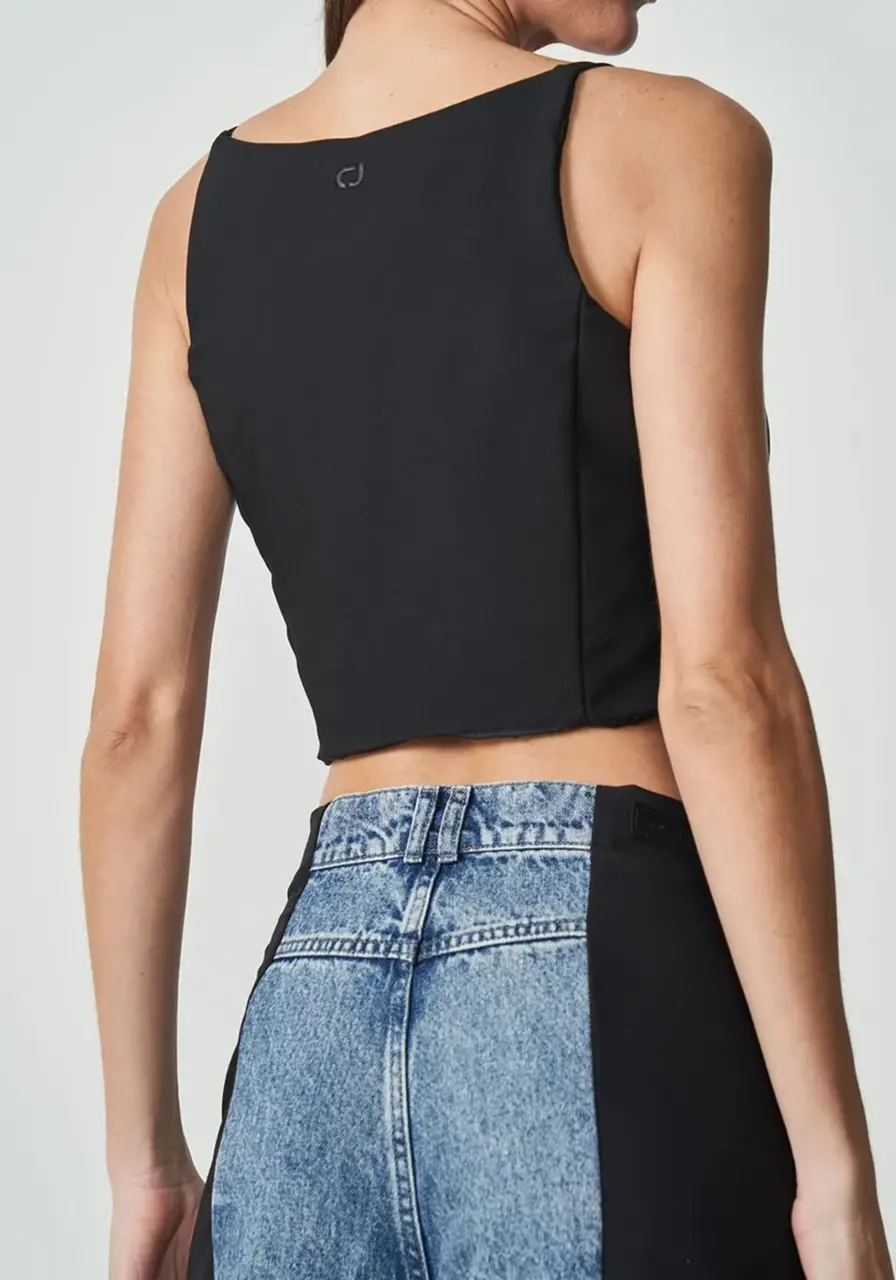 Blusa Cropped Reta Colcci 