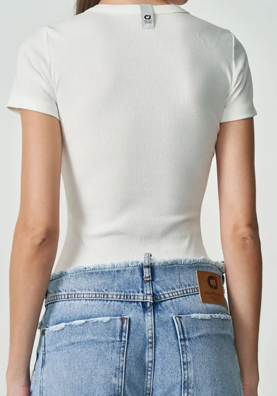 Camiseta Colcci Jeans Off Shell