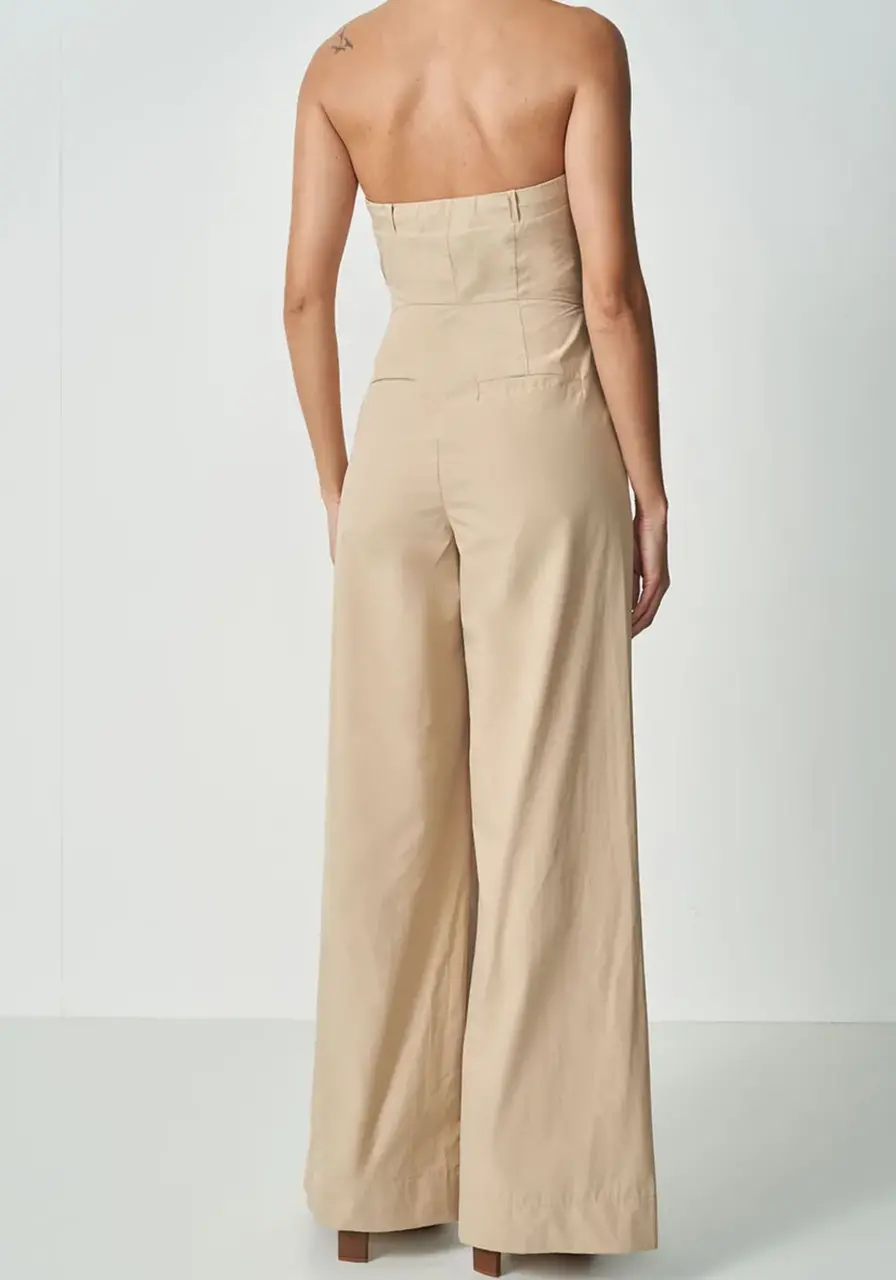 Macacão Sarja Sem Alças Colcci 