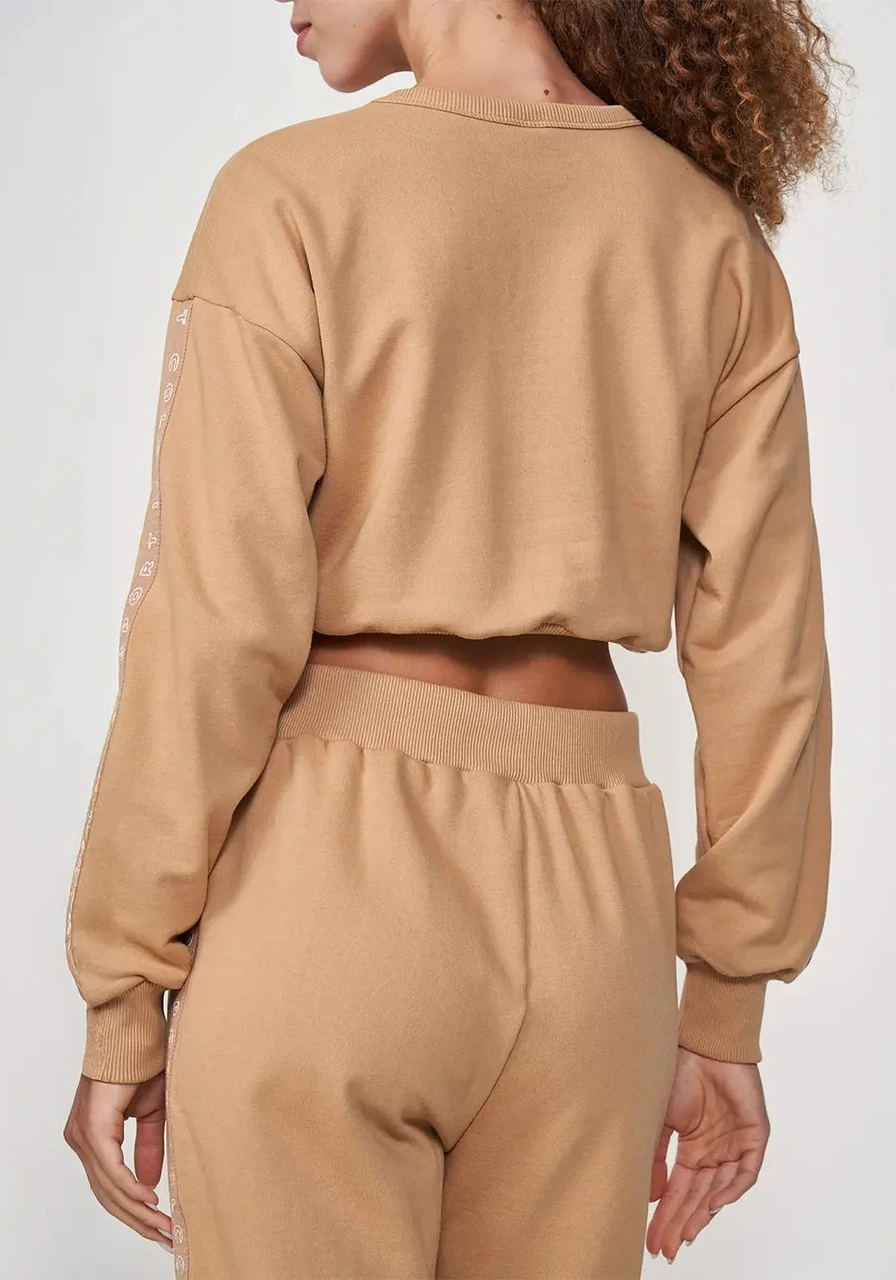 Blusão Moletom Colcci Bege Biscotti Ref 14556