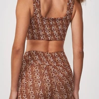 Top Jacquard Colcci Marrom/Bege/Off Ref 14677 - imagem 3