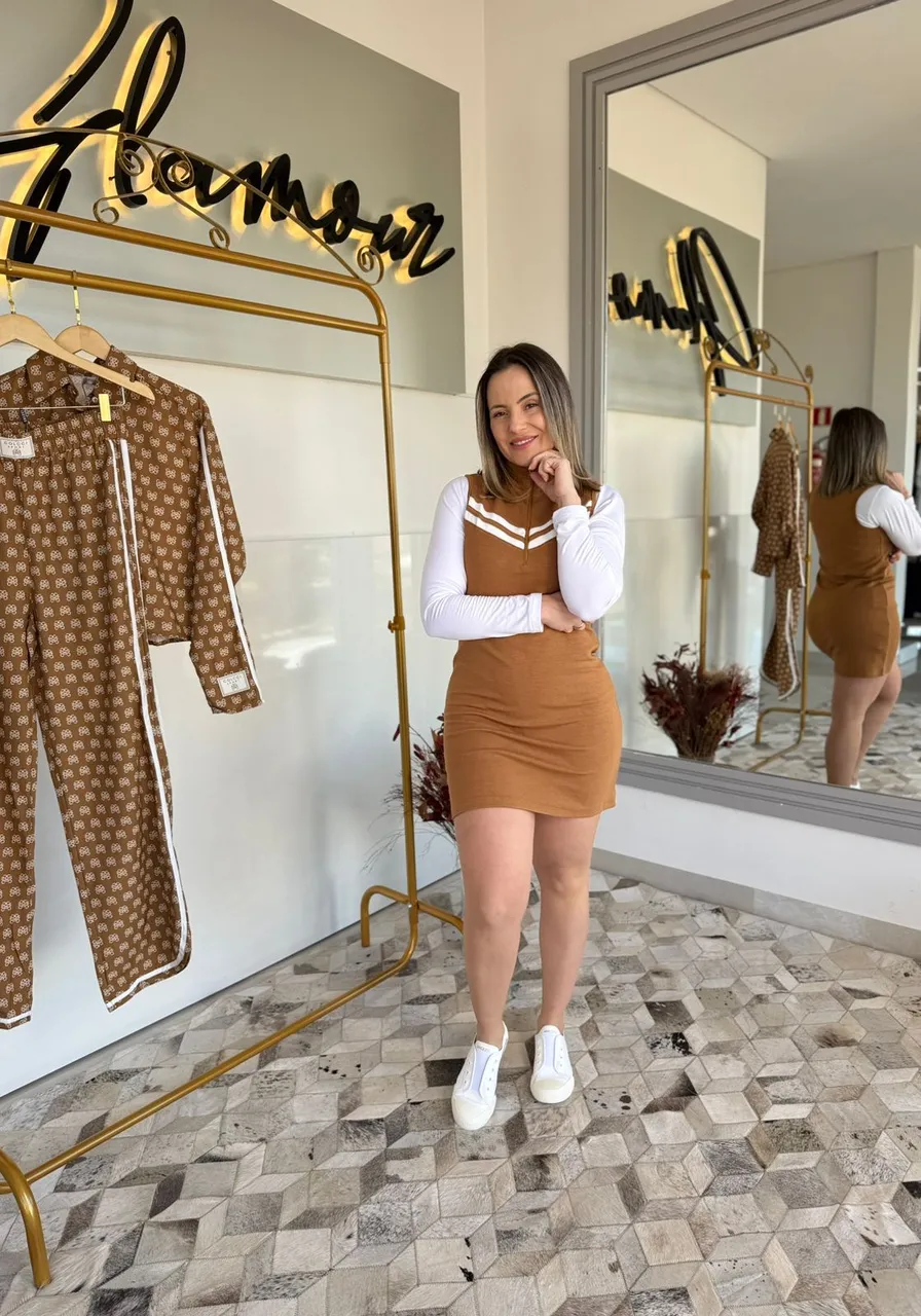 Vestido Colcci Marrom Organico Ref 15396