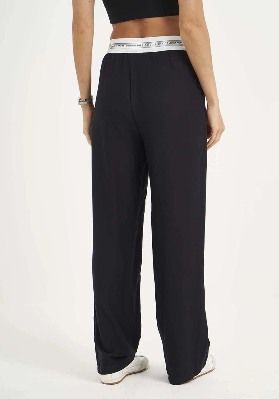 Calça Colcci Wide Leg Comfort Preta Ref 15469